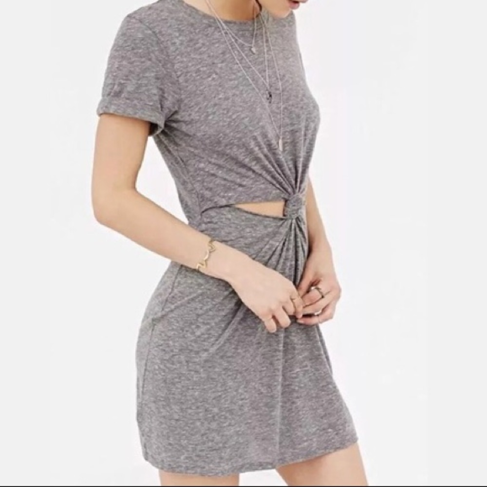 UO Honey Punch Knot Front Cutout Dress